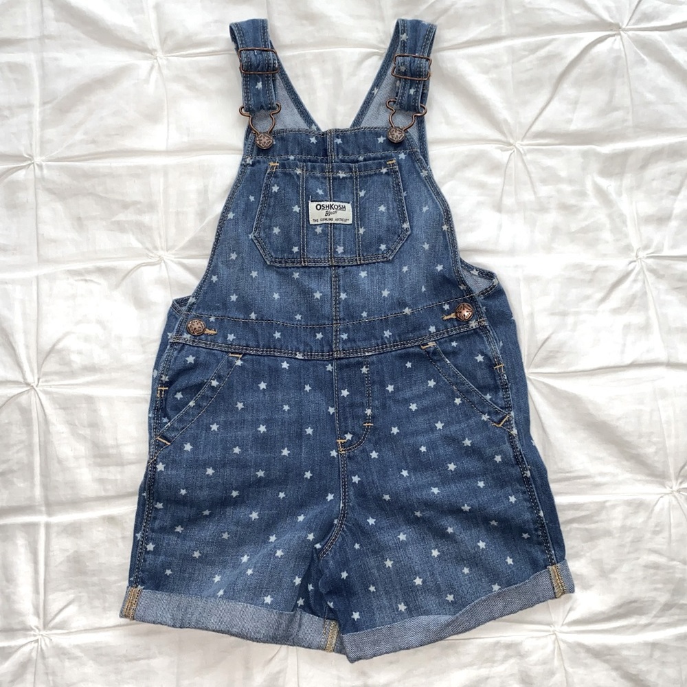 OshKosh Star Denim Overall Shorts